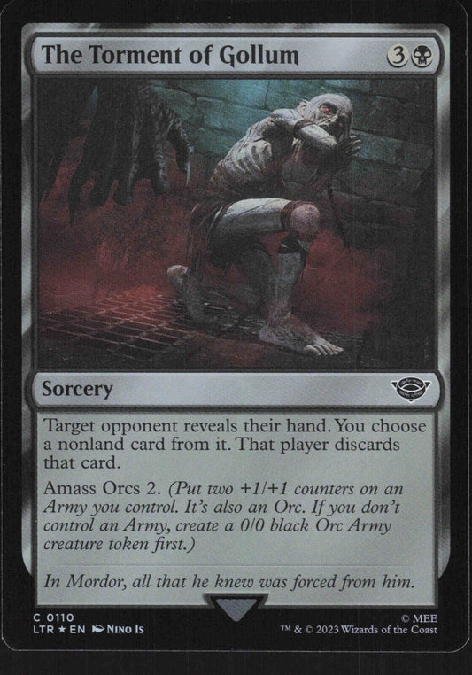 Magic The Gathering Lord of The Rings The Torment of Gollum 110 NM/MT Foil FRENLY BRICKS - Open 7 Days