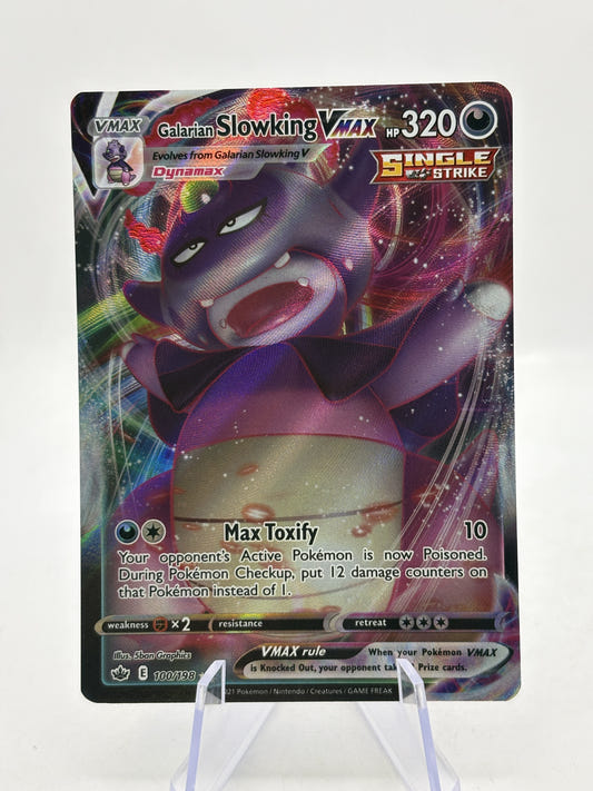 Galarian Slowking VMAX 100/198 Ultra Rare Chilling Reign Pokémon TCG (NM) — front