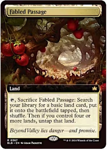 Fabled Passage (0367 - Extended Art) Bloomburrow #: 0367 FRENLY BRICKS - Open 7 Days