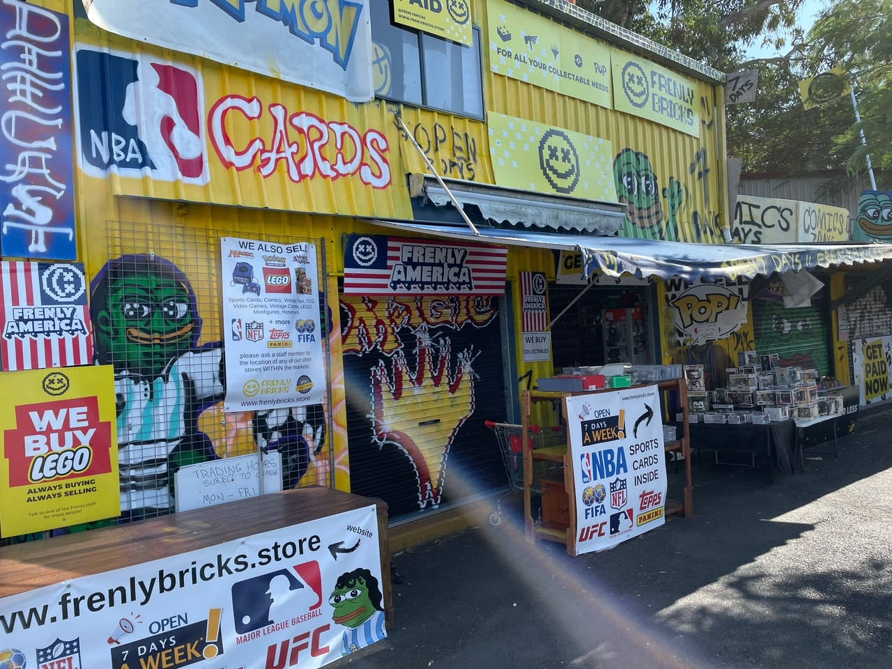 Frenly Bricks collectibles store exterior in Carrara on the Gold Coast