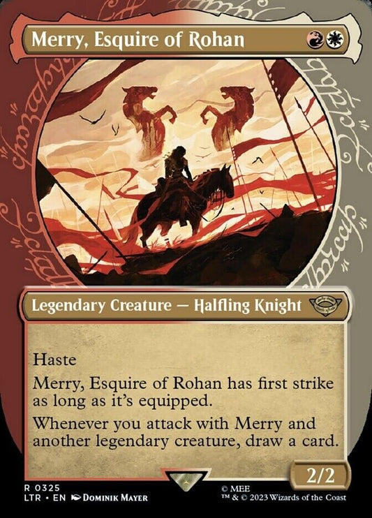 MTG - Merry, Esquire of Rohan - Lord of the Rings - Showcase - NM - 325 FRENLY BRICKS - Open 7 Days