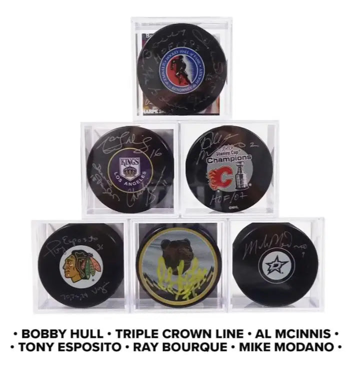 2024/25 Hit Parade Autographed Hockey Puck Legends Edition Series 1 Hobby Box - Mark Messier & Steve Yzerman FRENLY BRICKS - Open 7 Days