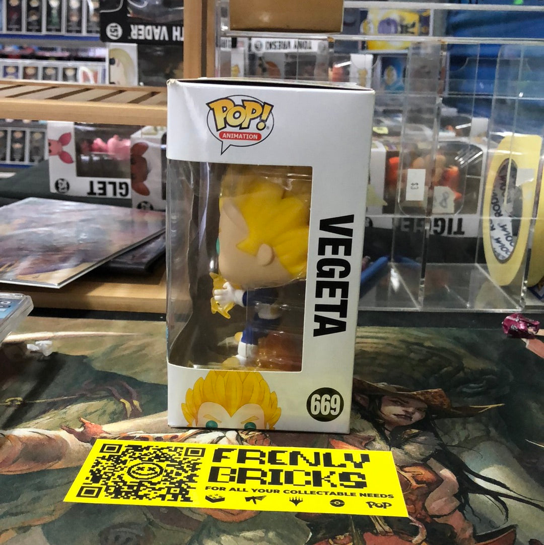 Funko Pop Dragon Ball Z Vegeta Final Flash NYCC 2019 Fall Limited #669 Vinyl FRENLY BRICKS - Open 7 Days