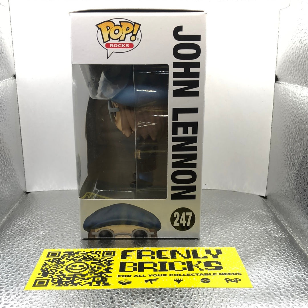 Funko Pop! Rocks John Lennon Peacoat #247   funko shop Exclusive FRENLY BRICKS - Open 7 Days