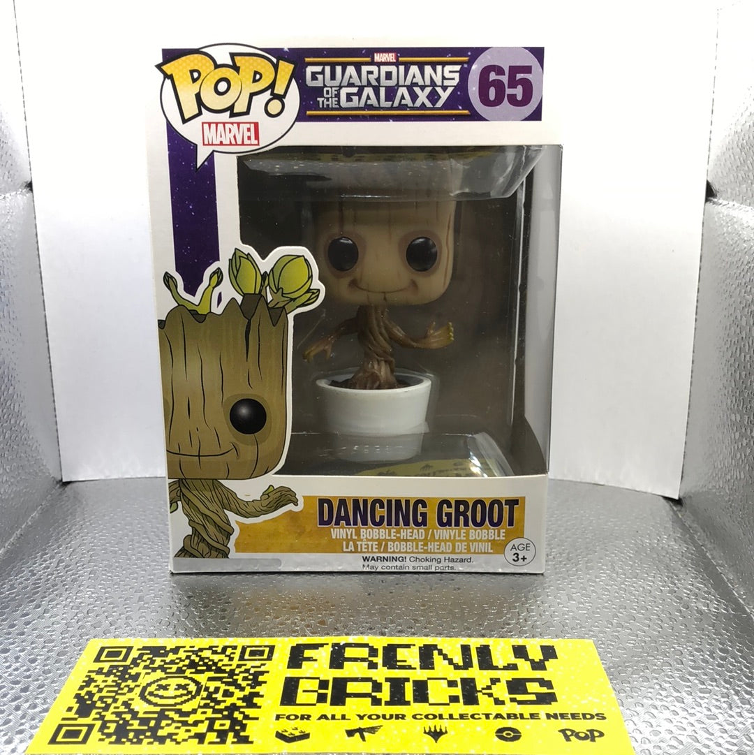 Groot Pop 65 White Pot - Marvel Guardians of the Galaxy Funko Pop! Vinyl 2014 FRENLY BRICKS - Open 7 Days