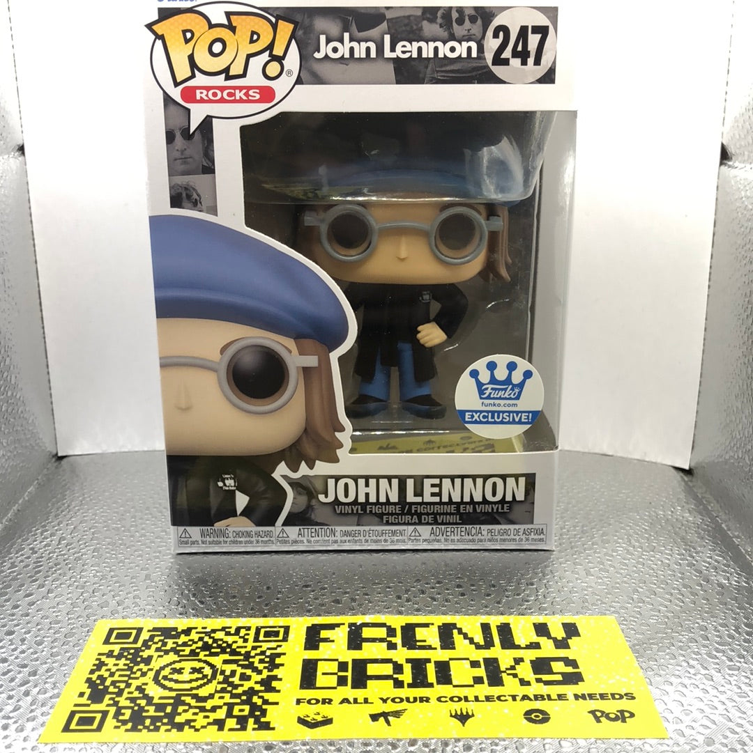 Funko Pop! Rocks John Lennon Peacoat #247   funko shop Exclusive FRENLY BRICKS - Open 7 Days