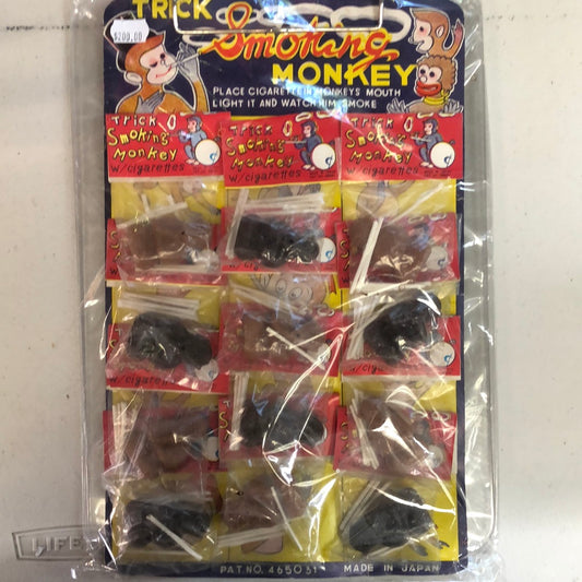 Vintage Smoking Monkey Trick x12 monkeys FRENLY BRICKS - Open 7 Days