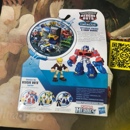 Playskool Heroes Transformers Rescue Bots Energize Optimus Prime Cody Burns New FRENLY BRICKS - Open 7 Days