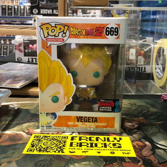 Funko Pop Dragon Ball Z Vegeta Final Flash NYCC 2019 Fall Limited #669 Vinyl FRENLY BRICKS - Open 7 Days