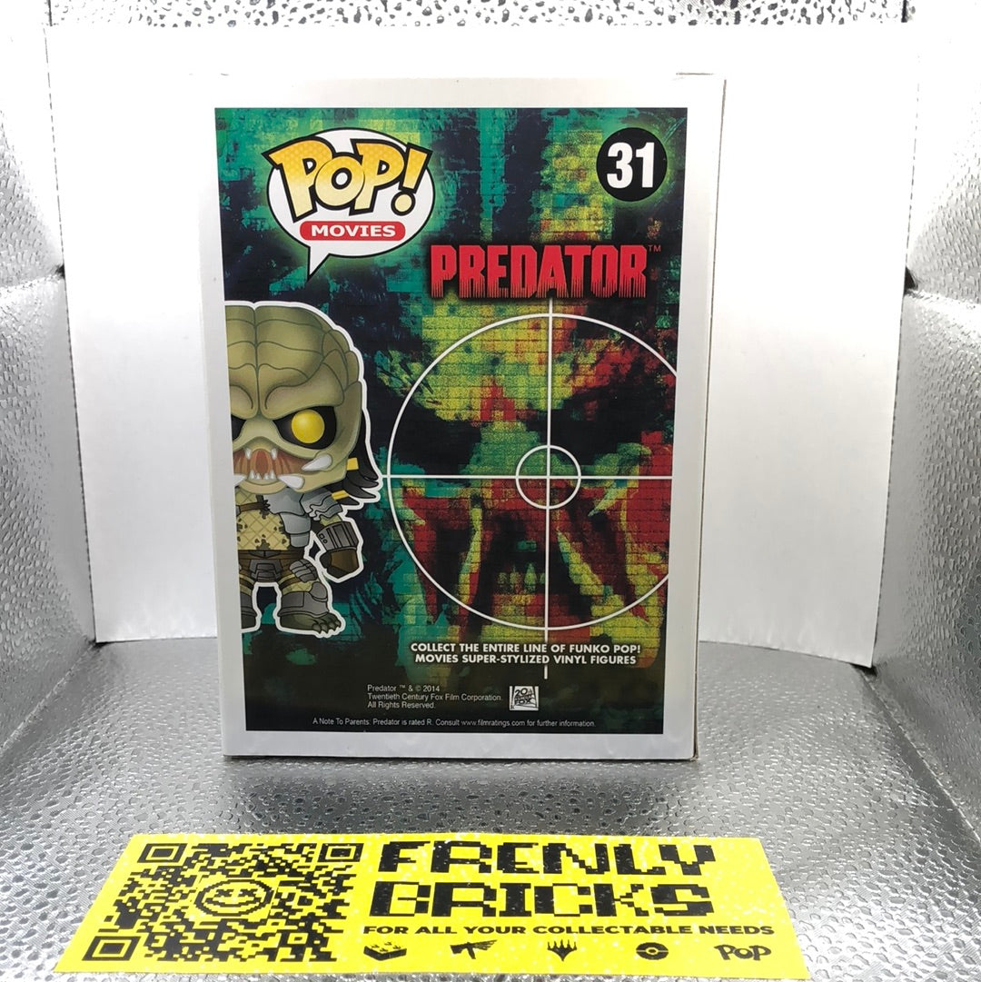 Funko Pop Movies: (Translucent) PREDATOR #31 FRENLY BRICKS - Open 7 Days