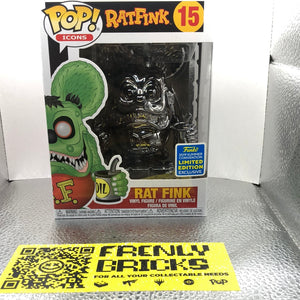 Funko Pop Vinyl 2019 Summer Exclusive Ratfink Green Metallic Rat Fink #15 FRENLY BRICKS - Open 7 Days