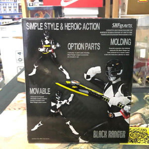 Power Rangers Mighty Morphin S.H. Figuarts Black Ranger Action Figure FRENLY BRICKS - Open 7 Days