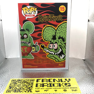 Funko Pop Vinyl 2019 Summer Exclusive Ratfink Green Metallic Rat Fink #15 FRENLY BRICKS - Open 7 Days