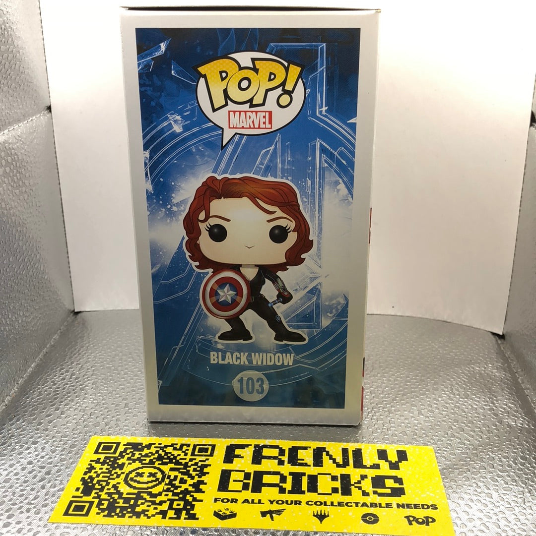 POP FUNKO MARVEL AVENGERS AGE OF ULTRON BLACK WIDOW 103 VINYL BOBBLE HEAD FRENLY BRICKS - Open 7 Days