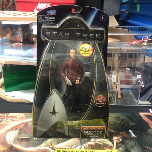 STAR TREK - SCOTTY Warp Collection Action Figure 2009 - NEW / SEALED FRENLY BRICKS - Open 7 Days