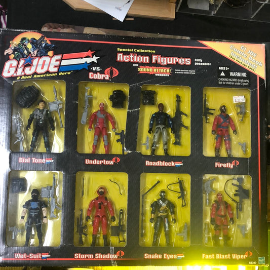 2002 GI JOE vs COBRA SPECIAL COLLECTION 8 Pack Sound Attack Weapons FRENLY BRICKS - Open 7 Days