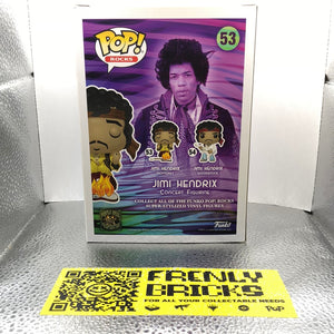 Funko POP! Rocks Jimi Hendrix #53 Vinyl Figure Burning Guitar FRENLY BRICKS - Open 7 Days