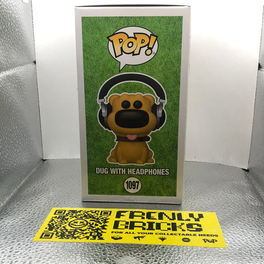 Funko Pop! Vinyl: Pixar - Dug with Headphones - Funko Web (FW) (Exclusive) #1097 FRENLY BRICKS - Open 7 Days