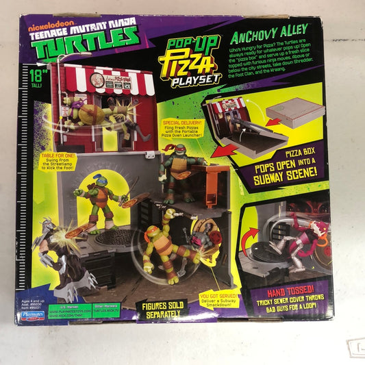 TMNT Teenage Mutant Ninja Turtles Pop Up Pizza Playset Anchovy Alley 2012 FRENLY BRICKS - Open 7 Days