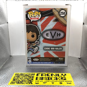 Funko Pop Rocks Eddie Van Halen 258 EVH Jumping Guitar Vinyl Figure w/Protector FRENLY BRICKS - Open 7 Days