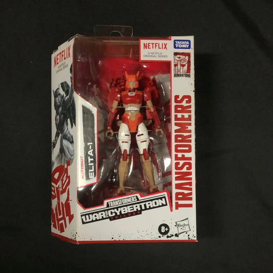 Transformers Netflix ELITA-1 Deluxe Class Figure Hasbro War For Cybertron WFC FRENLY BRICKS - Open 7 Days