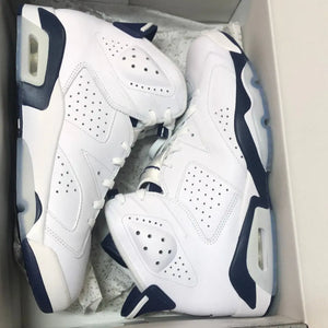 Air Jordan 6 Retro White/Midnight Navy US12 FRENLY BRICKS - Open 7 Days