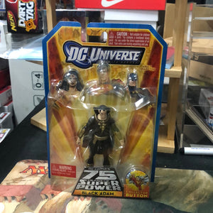 Black Adam figure w/ Shazam button - DC Universe DC Comics 75 Years NEW Mattel FRENLY BRICKS - Open 7 Days