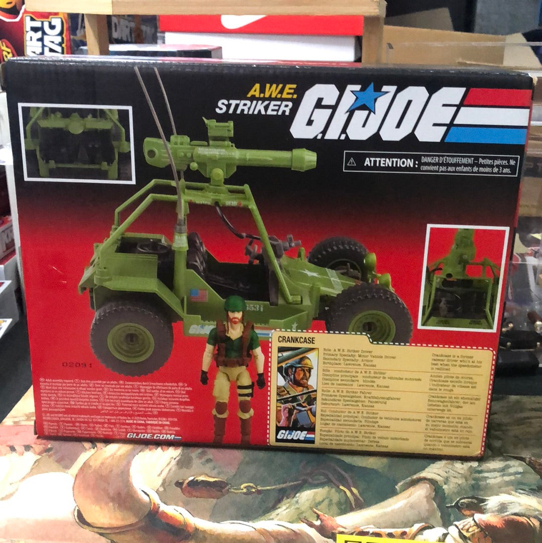 G.I. Joe Retro Collection AWE Striker Vehicle with Crankcase Figure NEW FRENLY BRICKS - Open 7 Days