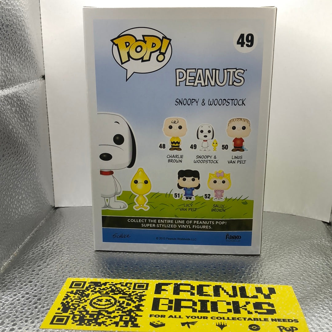 Funko Pop! Vinyl: Peanuts - Snoopy & Woodstock #49 FRENLY BRICKS - Open 7 Days