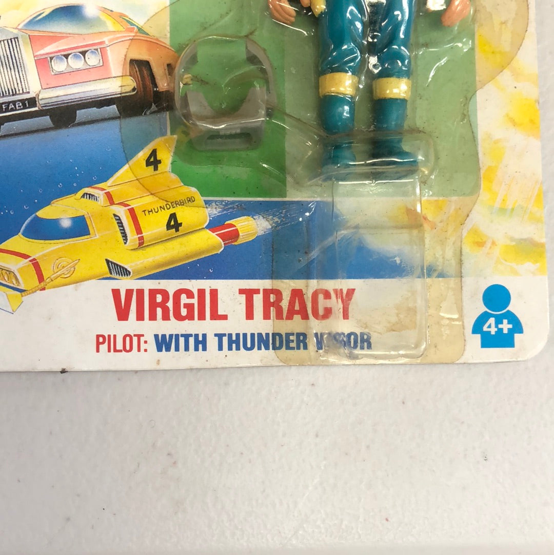 Vintage New Signed Virgil Tracy Yellow Sash Thunderbirds Matchbox 3.5 " Figure. FRENLY BRICKS - Open 7 Days