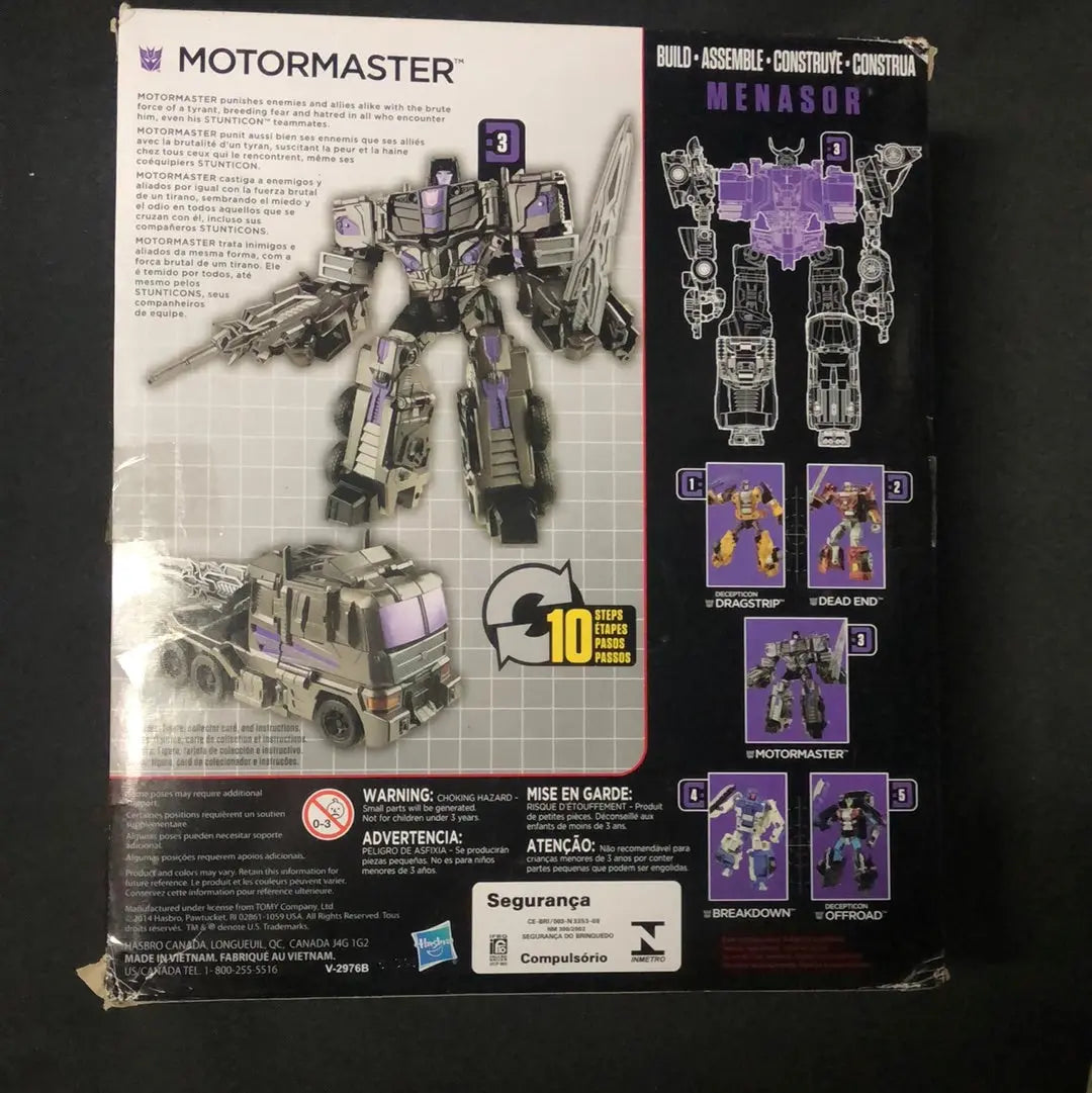 Transformers Combiner Wars MOTORMASTER Voyager MISB Menasor Stunticons G1 2015 FRENLY BRICKS - Open 7 Days