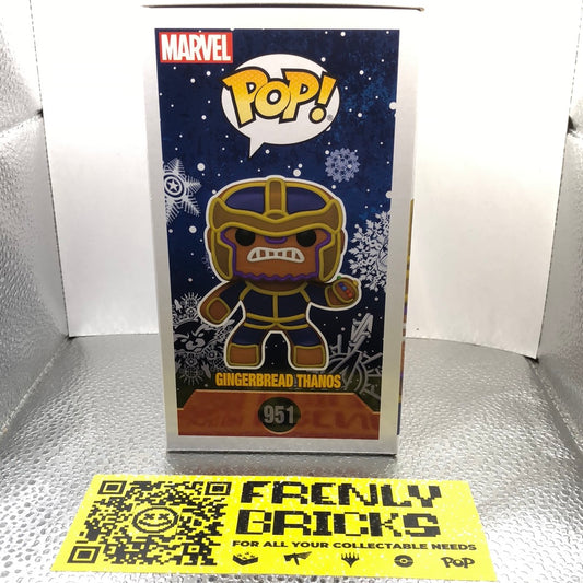 #951 Gingerbread Thanos - Marvel Funko POP with POP Protector FRENLY BRICKS - Open 7 Days