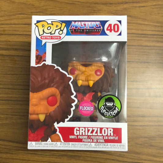 MOTU Masters of the Universe Grizzlies #40 Popcultcha Flocked Exclusive FRENLY BRICKS - Open 7 Days