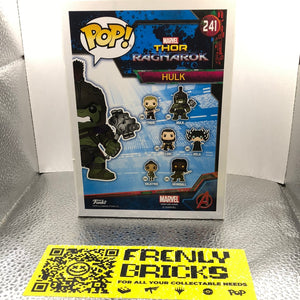 Marvel: Thor 3 - Ragnarok - Hulk Pop! Vinyl Figure #241 FRENLY BRICKS - Open 7 Days