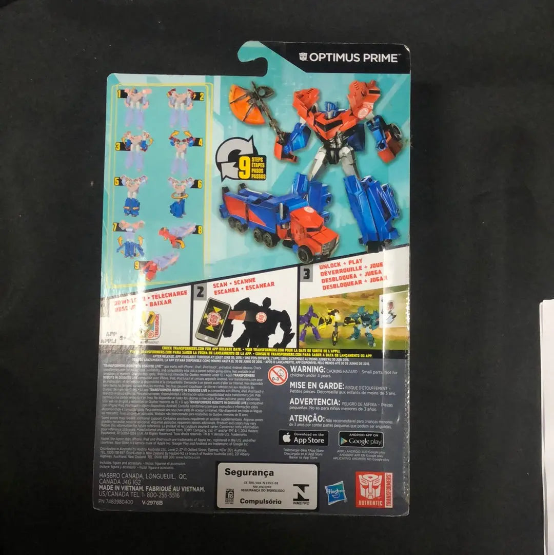 Transformers Robots In Disguise 2015 Optimus Prime Warrior Class Figure FRENLY BRICKS - Open 7 Days