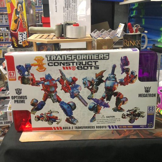 Hasbro Action Figure Transformers Contruct-Bots Optimus Prime & Megatron SEALED FRENLY BRICKS - Open 7 Days