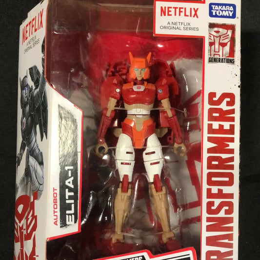 Transformers Netflix ELITA-1 Deluxe Class Figure Hasbro War For Cybertron WFC FRENLY BRICKS - Open 7 Days