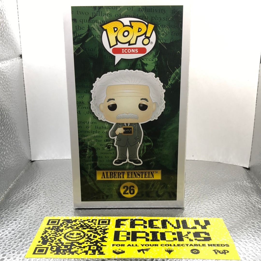 Funko POP! Vinyl - Icons - World History Albert Einstein #26 FRENLY BRICKS - Open 7 Days