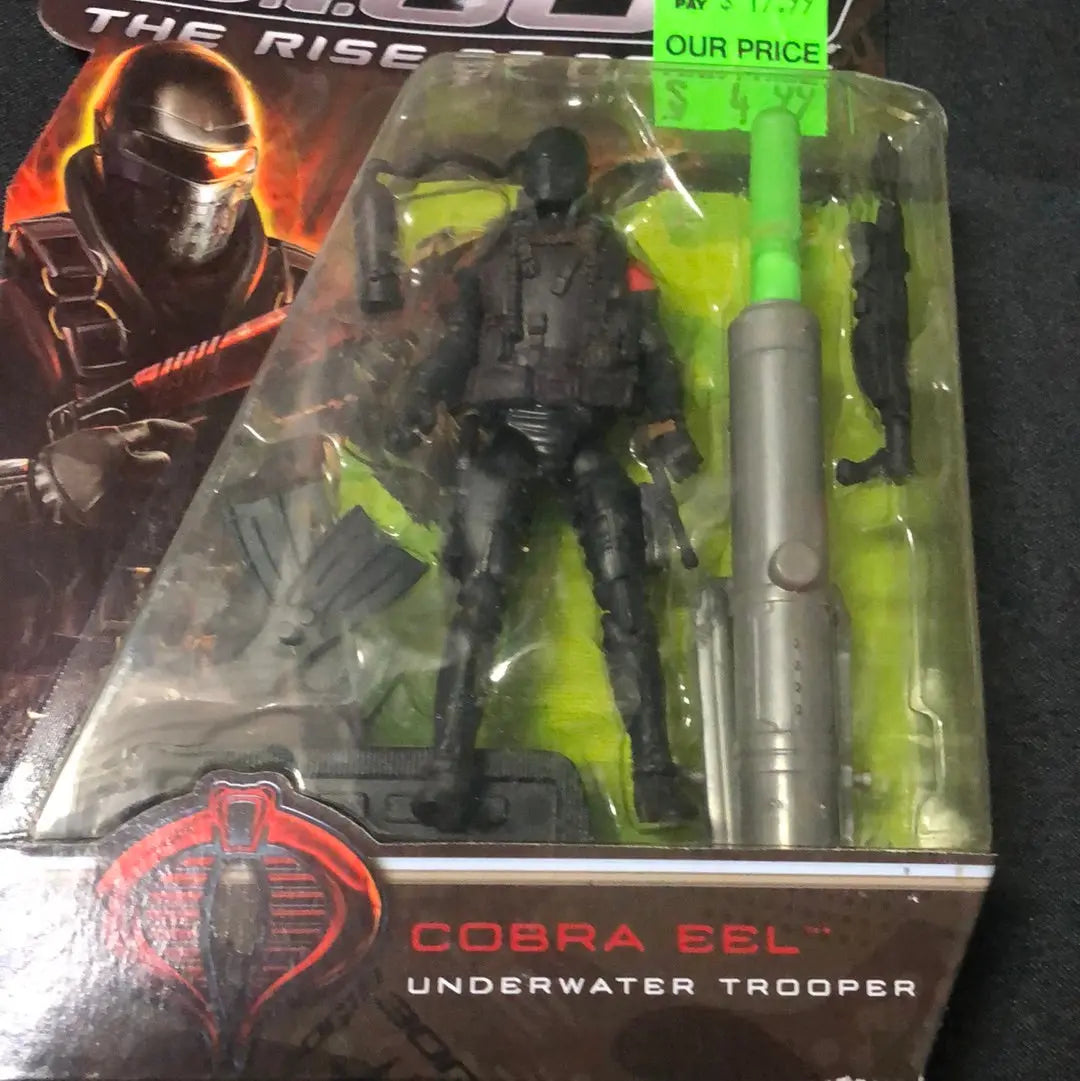 2009 Hasbro GI Joe Cobra Eel Underwater Trooper The Rise of Cobra New! FRENLY BRICKS - Open 7 Days