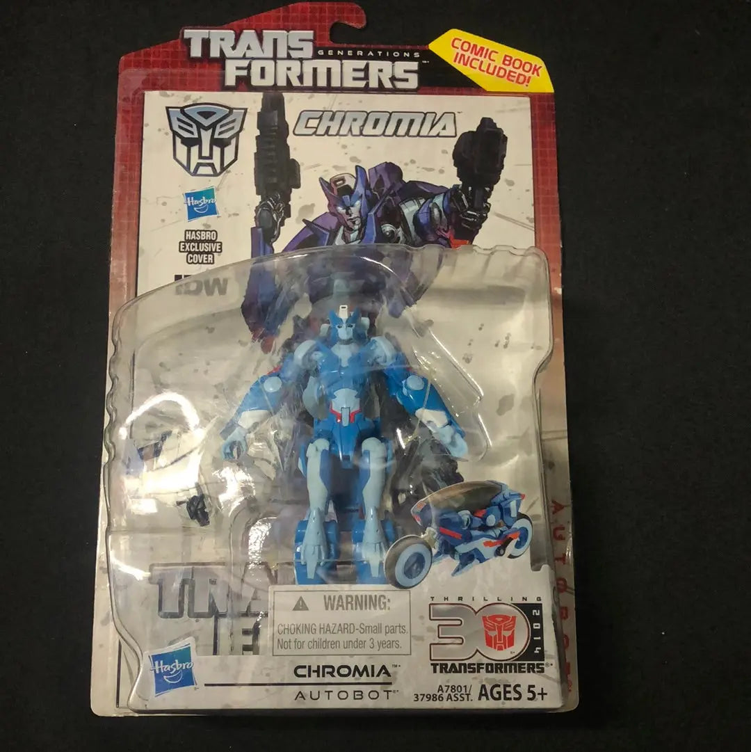 CHROMIA Transformers Generations 30th Deluxe Class 5" Figure IDW Comic Pack 2014 FRENLY BRICKS - Open 7 Days