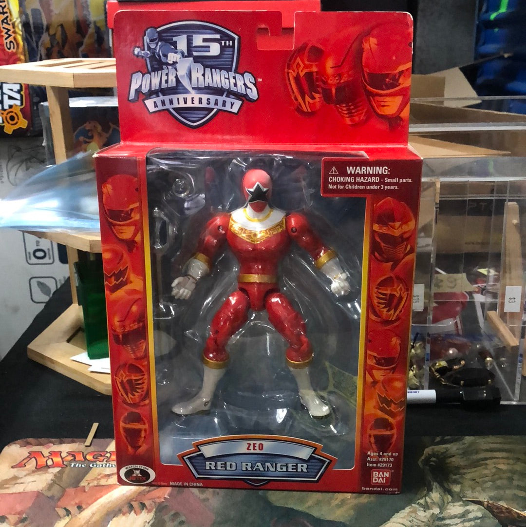 Power Rangers 15th Anniversary Zeo Red Ranger (2007) Bandai Figure FRENLY BRICKS - Open 7 Days