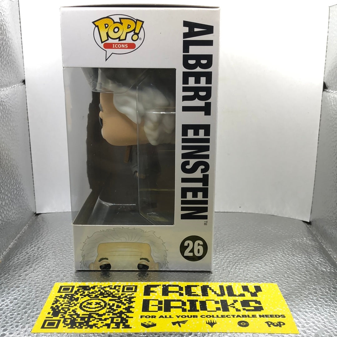 Funko POP! Vinyl - Icons - World History Albert Einstein #26 FRENLY BRICKS - Open 7 Days