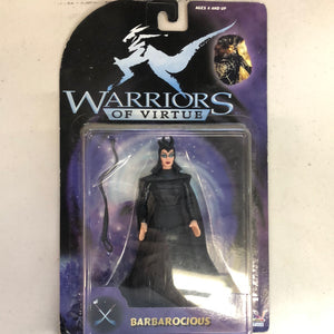 Lot Of 1997 WARRIORS OF VIRTUE BARBAROCIOUS ACTION FIGURE BY PLAY'EM FRENLY BRICKS - Open 7 Days