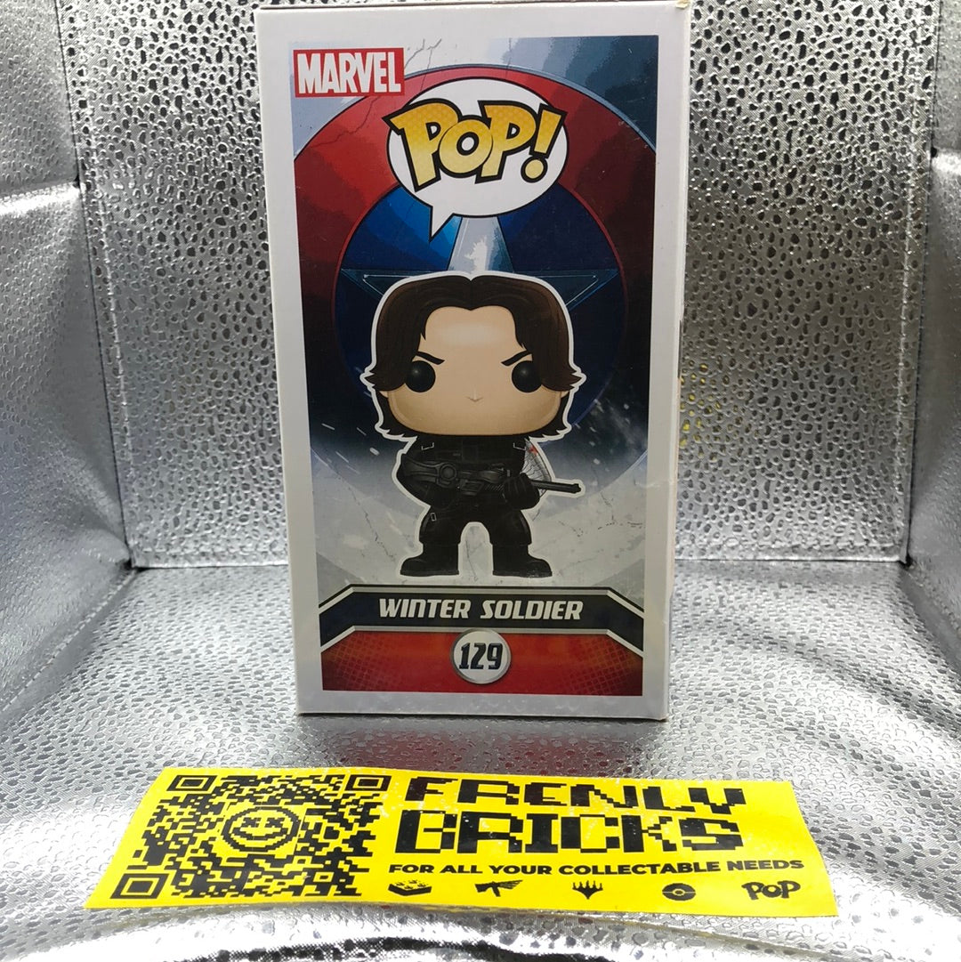 Funko Pop! Vinyl: Marvel - Winter Soldier #129 Captain America Civil War FRENLY BRICKS - Open 7 Days