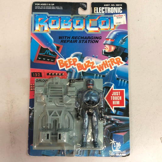 NEW 1993 ELECTRONIC ROBOCOP BEEP BUZZ WHIRR ACTION FIGURE TOY ISLAND VTG SEALED! FRENLY BRICKS - Open 7 Days