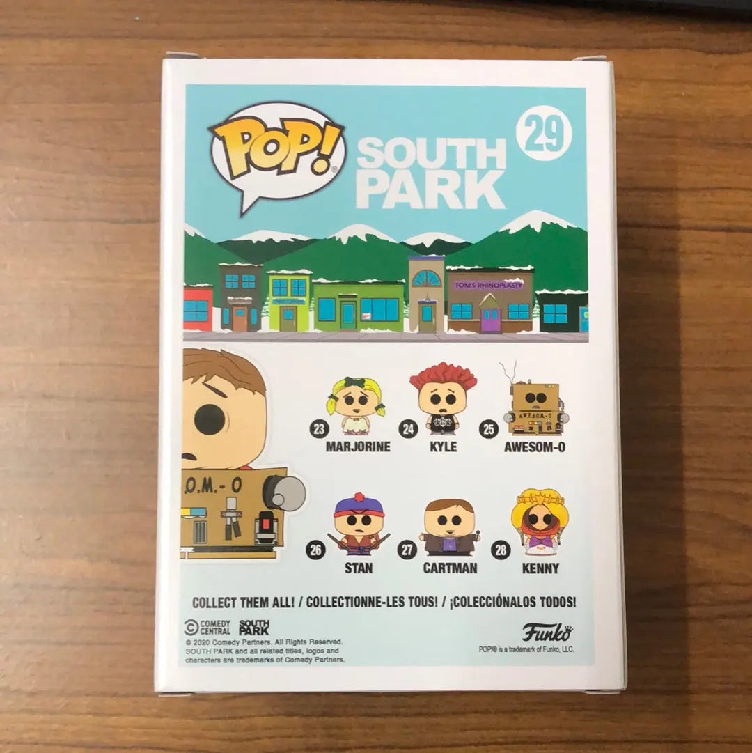 Funko POP! South Park 29 — Awesom-O (Unmasked Exclusive) W/ Protector FRENLY BRICKS - Open 7 Days