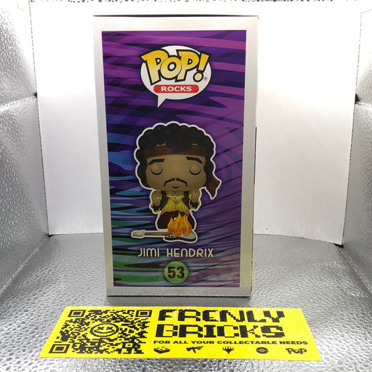 Funko POP! Rocks Jimi Hendrix #53 Vinyl Figure Burning Guitar FRENLY BRICKS - Open 7 Days