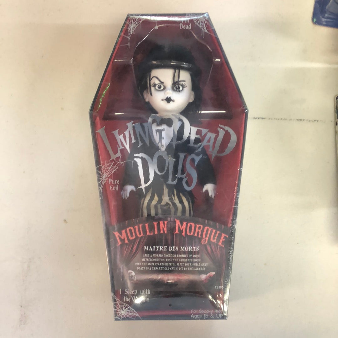 LIVING DEAD DOLLS - Series 33 Moulin Morgue - Maitre Des Morts Mezco FRENLY BRICKS - Open 7 Days