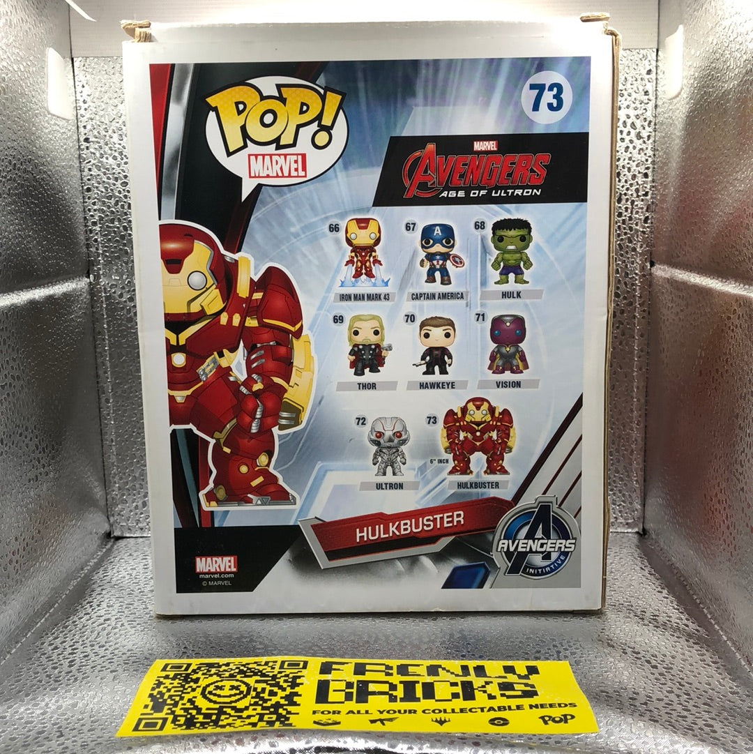 Funko POP #73 Hulkbuster 6 Inch Marvel Avengers Age of Ultron - New FRENLY BRICKS - Open 7 Days