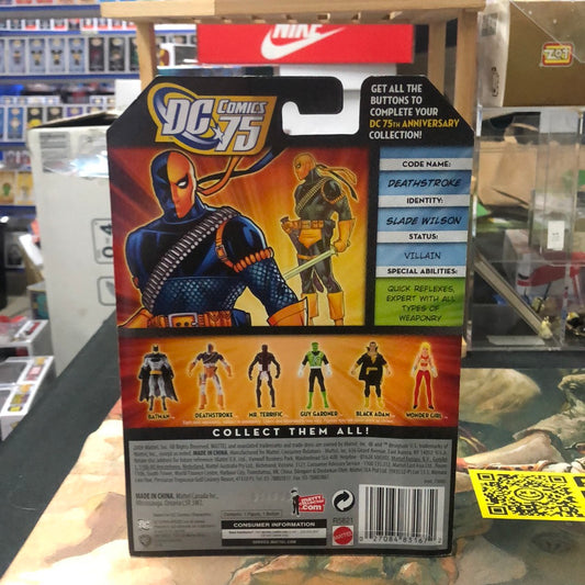 NEW 2009 DC UNIVERSE DEATHSTROKE 3 3/4" IN FIGURE 75 YEARS OF SUPER POWER! a27 FRENLY BRICKS - Open 7 Days